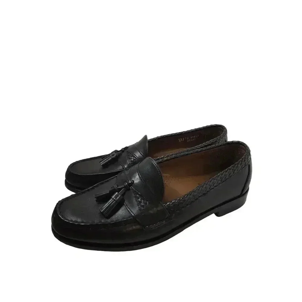 Allen Edmonds Men's Maxfield Tassel Loafer Black Size 12